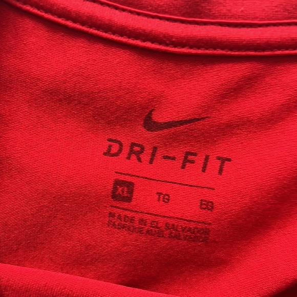 Mens Nike XL Perfect Game Baseball TShirt Red - Picture 2 of 2